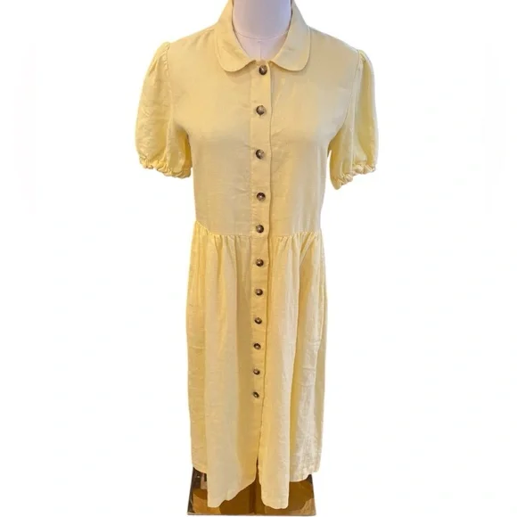 purple linen dresses Alix Linen Shirtdress - / Dreamy Purple- Size3XS main image 0